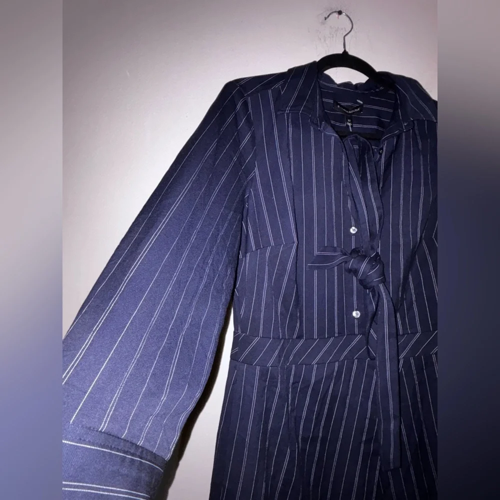 Banana Republic Navy and White Striped Dress - Picture 3 of 11